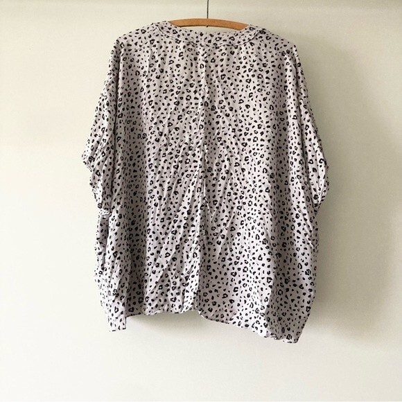 Aritzia Sunday Best Purple Leopard Print Open Drape Dolman Cardigan XXS/XS - Picture 3 of 5